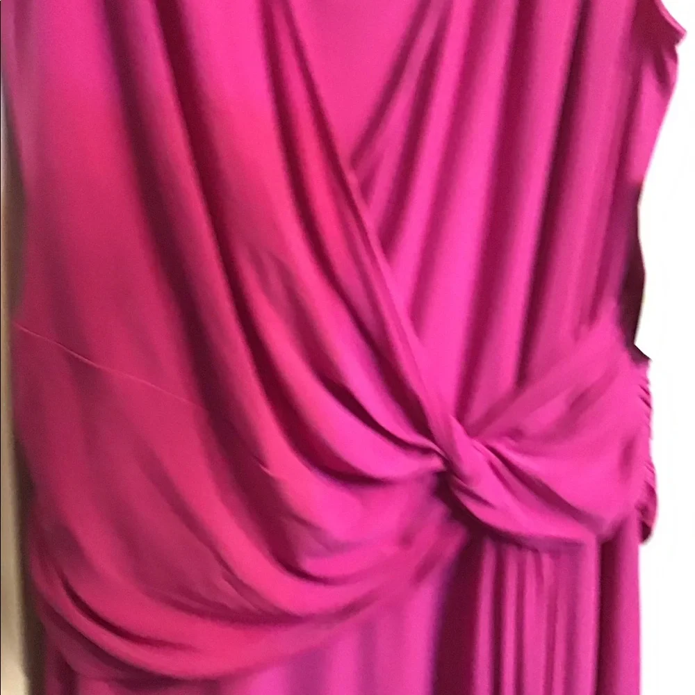 NWT PLUS SIZE JONES NEW YORK DEEP PINK DRESS - Picture 2 of 6